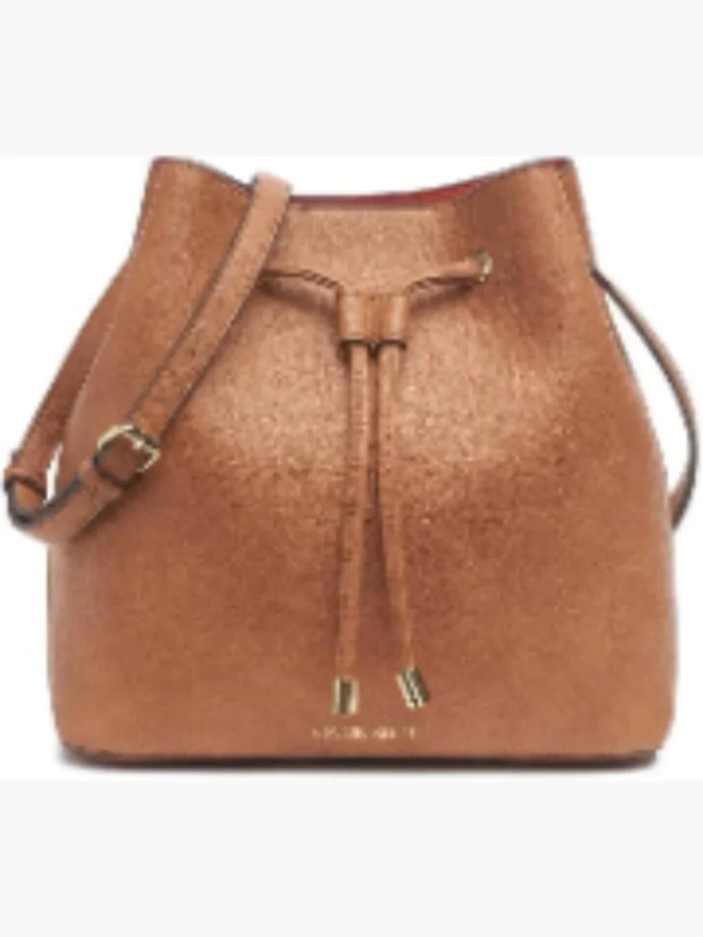 Vegan Leather Bucket Shoulder Bag Convertible Crossbody Drawstring